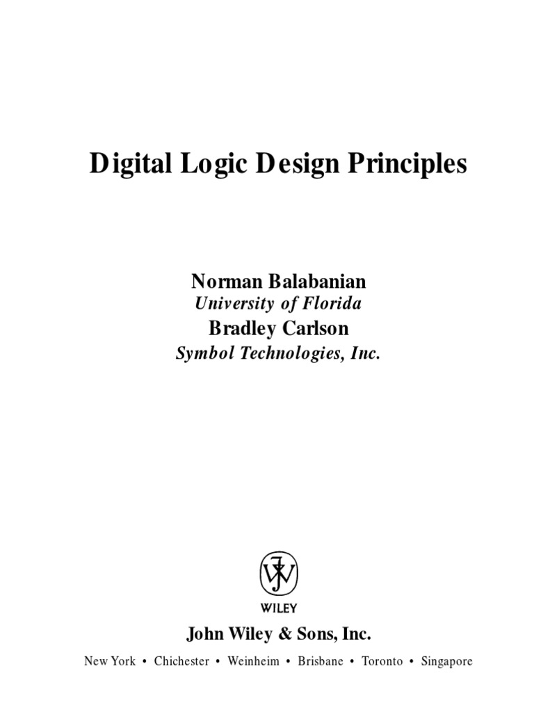 Digital Logic Design Principles | PDF | Logic Gate | Boolean Algebra