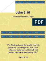 John 3:16: The Essence of The Gospel
