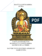 Voeux Solennels Du Bodhisattva Ksitigarbha Matrice de La Terre