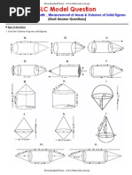 SLC - Compulsory Math - Measurement of Areas & Volumes of Solid Figures
