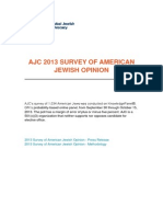 Ajc 2013 Survey of American Jewish Opinio