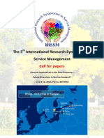 IRSSM5 - Call For Papers