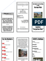 Center for the Study of the Korean War Brochure