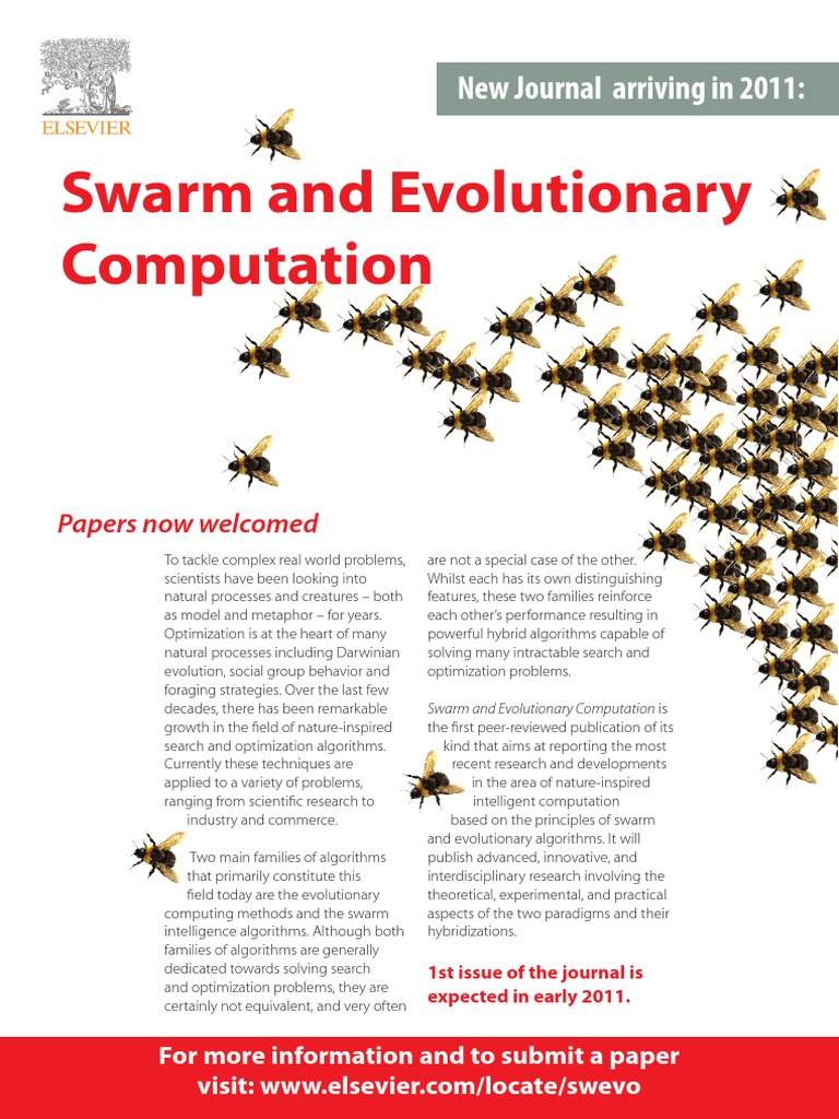 Swarm and evolutionary computation 2 download free pdf evolution