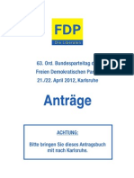 Bundesparteitag Der FDP Am 21./22. April 2 - Anträge