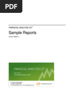 Fina Sample Reports