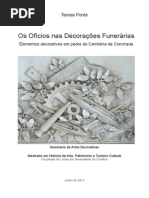 Os Ofícios nas Decorações Funerárias. Elementos decorativos em pedra do Cemitério da Conchada