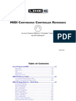 MIDI Continuous Controller Reference (Rev F) - English