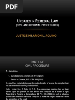 Justice Hilarion Aquino Update in Remedial Law-february 16, 2013