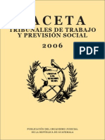 Gaceta de Trabajo 2006