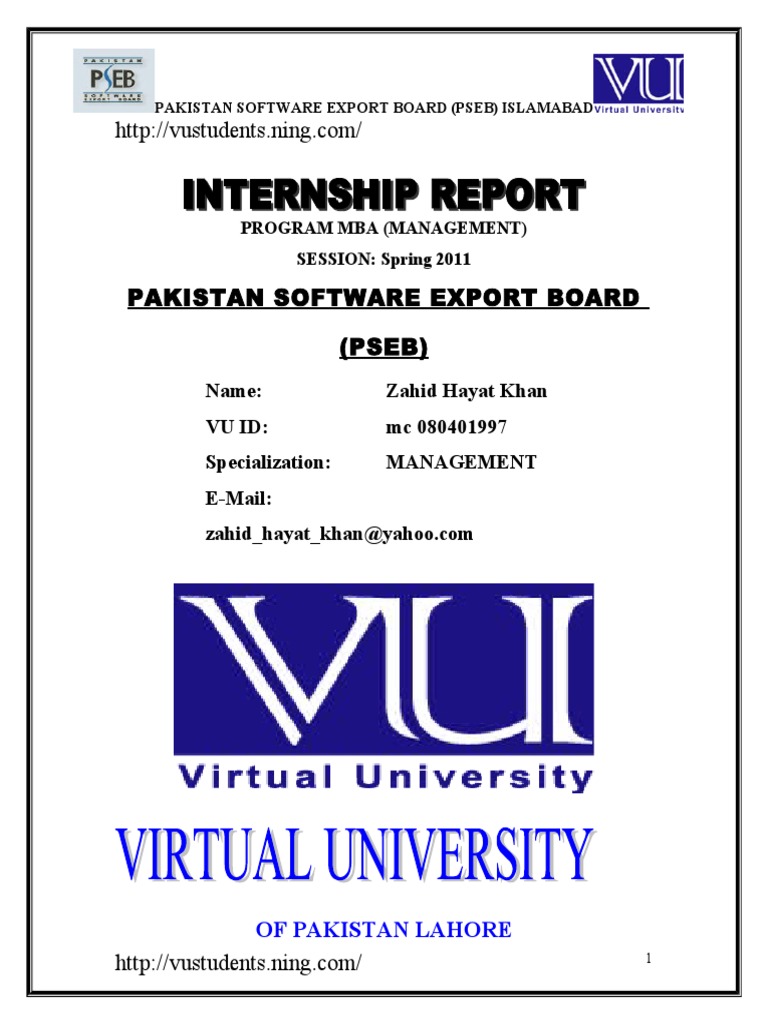 PSEB Internship Report Overview | PDF | Internship | Job Hunting
