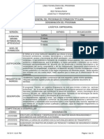 Programa Tec Logistica Empresarial