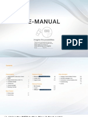 Samsung Led Tv Series 45 4000 User Manual