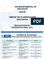 Presentación ESTADISTICA FINAL 2013