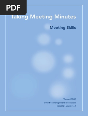 Taking Meeting Minutes