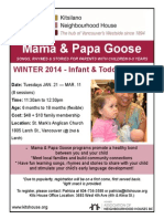 Mama & Papa Goose: WINTER 2014 - Infant & Toddler Group