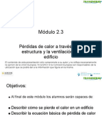 Modulo Formativo 2.3 - Perdidas de Calor A Traves de La Estructura Del Edificio