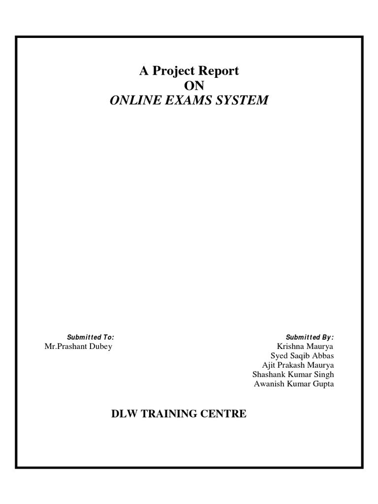 Online Examination System | PDF | Business