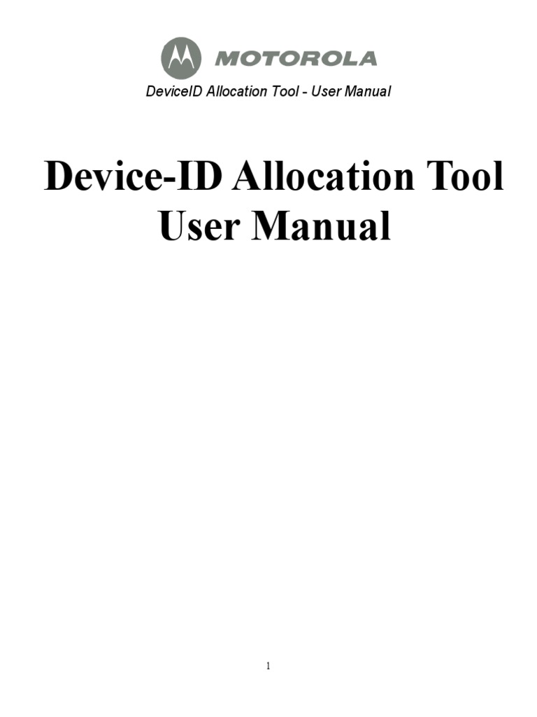 Device Id Allocation Tool User Manual Usb Personal Computers