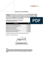 Constancia de Aseguramiento SCTR