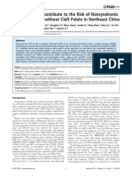 TGFA and IRF6 Contribute To The Risk of Nonsyndromic