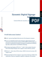 Dynamic Digital Signage Solution: Contents Delivered. Anywhere, Anytime, Anyone