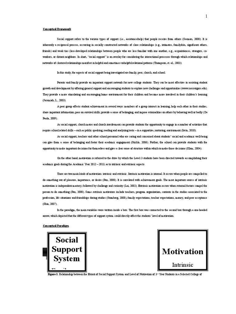 Sample Conceptual Framework & Paradigm and Chapter 3 | PDF ...
