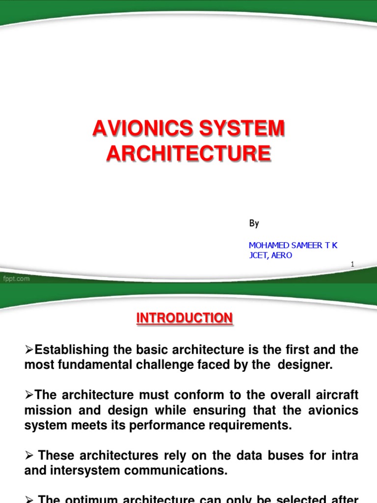 Avionics System Architecture Overview | PDF | Avionics | Flight