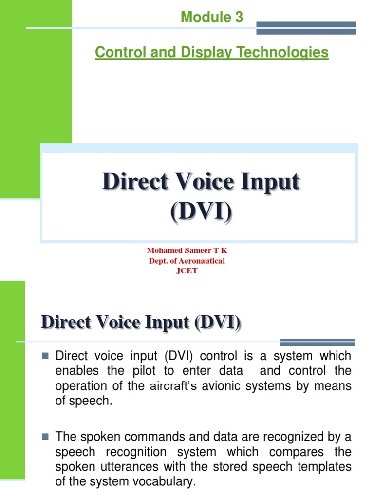 Avionics Question Bank and Notes PDF Speech Recognition Speech