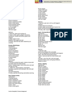 Food Cost Form