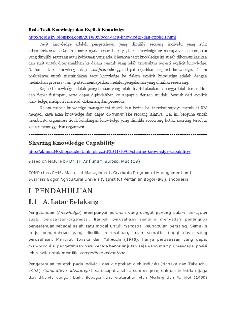 Sharing Knowledge | PDF