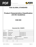 Product Characteristic Classification Guide | PDF | Verification And ...