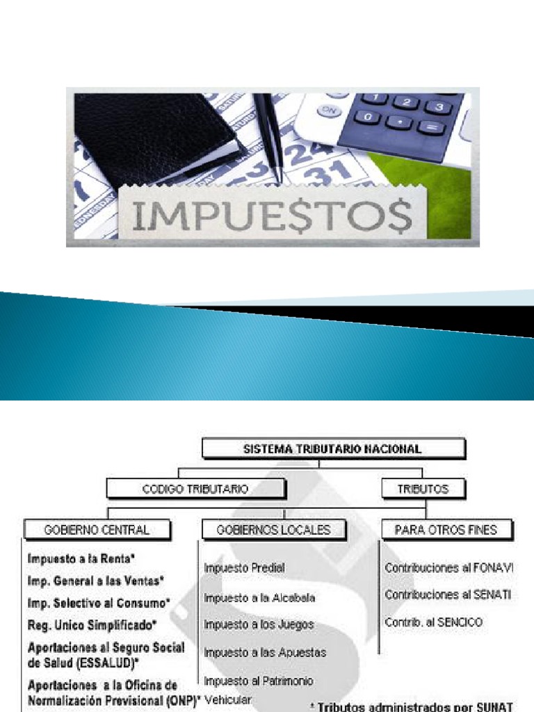 Tipos de Impuestos en Perú: Directos e Indirectos | PDF | Impuestos | Pagos