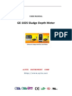 User Manual of Ultrasonic Sludge Interface Depth Level Meter