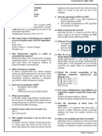 DSP 2 Marks - Au Ece - Unit 1 & 2