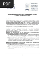 Limba Si Literatura Romana Model Subiect.doc