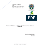 Historia de la extensión rural y agrícola en Guatemala