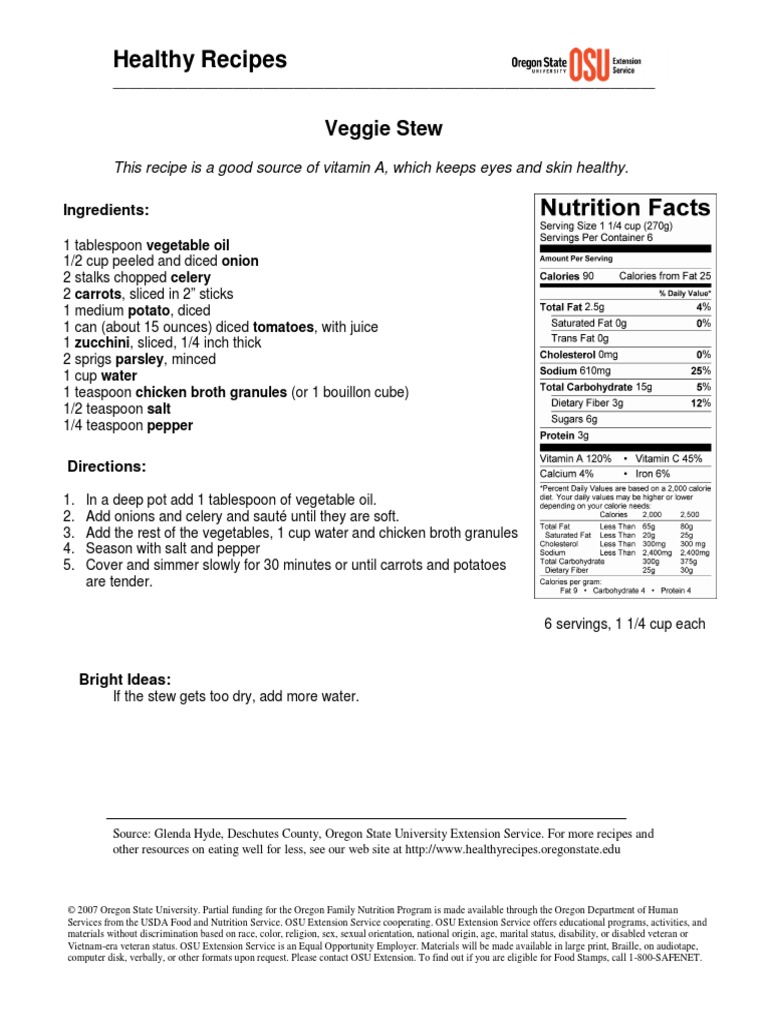 Veggie Stew | PDF