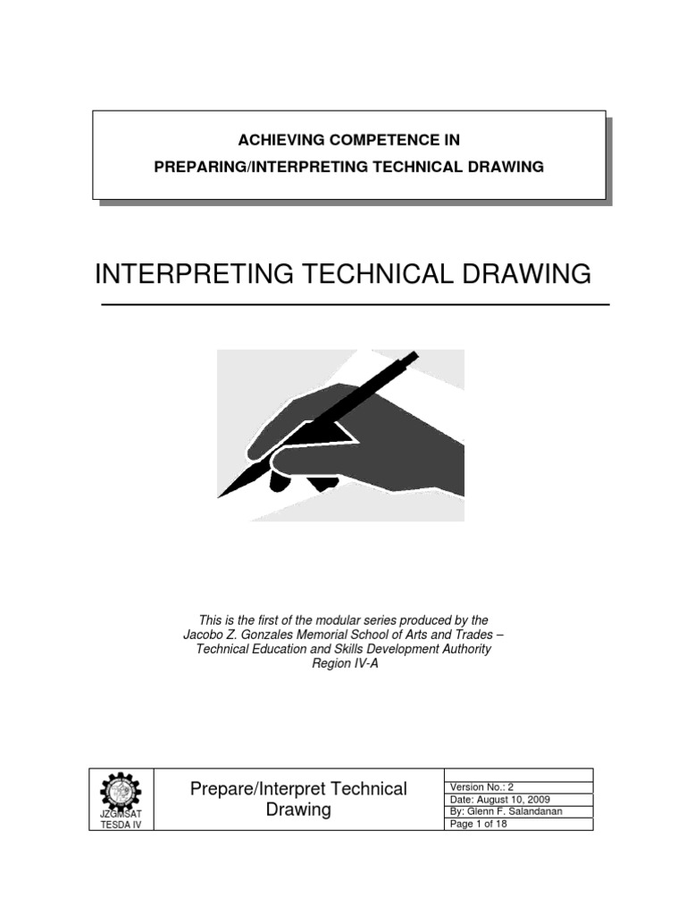 CBLM_Interpreting Technical Drawing Technical Drawing Personal Trainer