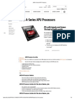AMD A-Series APU Processors