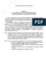 Codul de Conduita Etica Si Profesionala 09 Iulie 2010