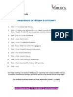 Sequence of Study & Attempt: Fluid Mechanics