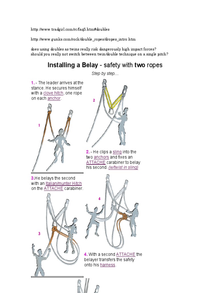Double Rope Technique Rope Outdoor Recreation