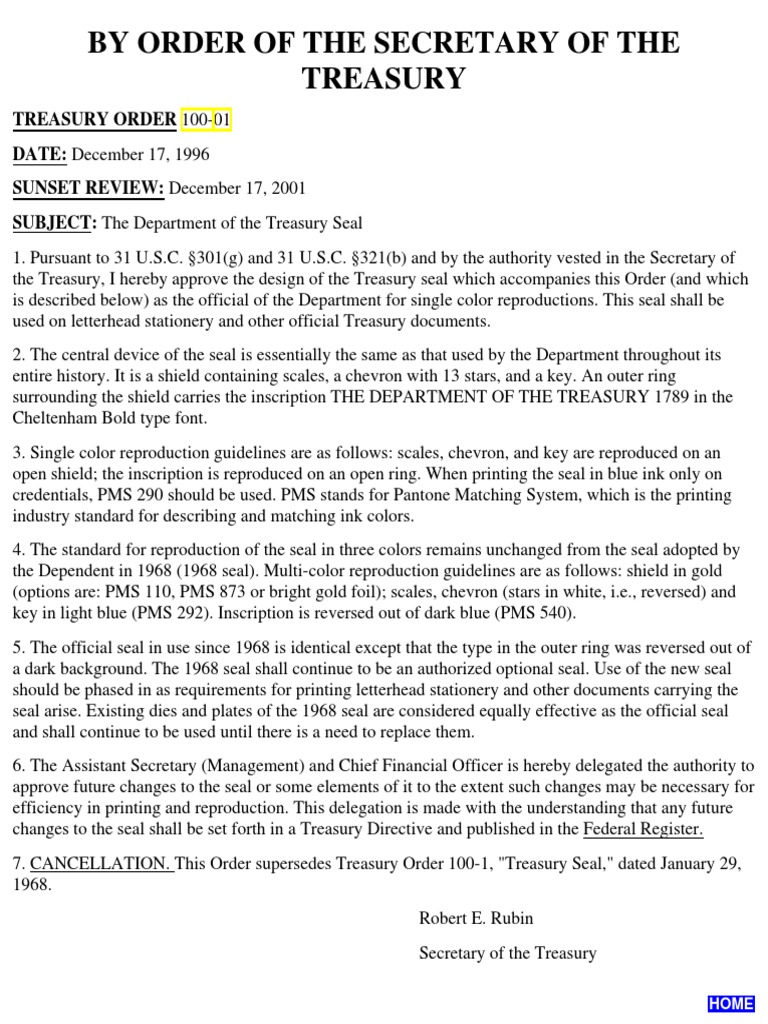 Treasury Orders | PDF | Internal Revenue Service | Social Institutions