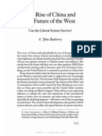 Ikenberry - The Rise of China and the Future of the West