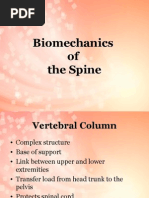 Bio Mechanics of Spinal Column
