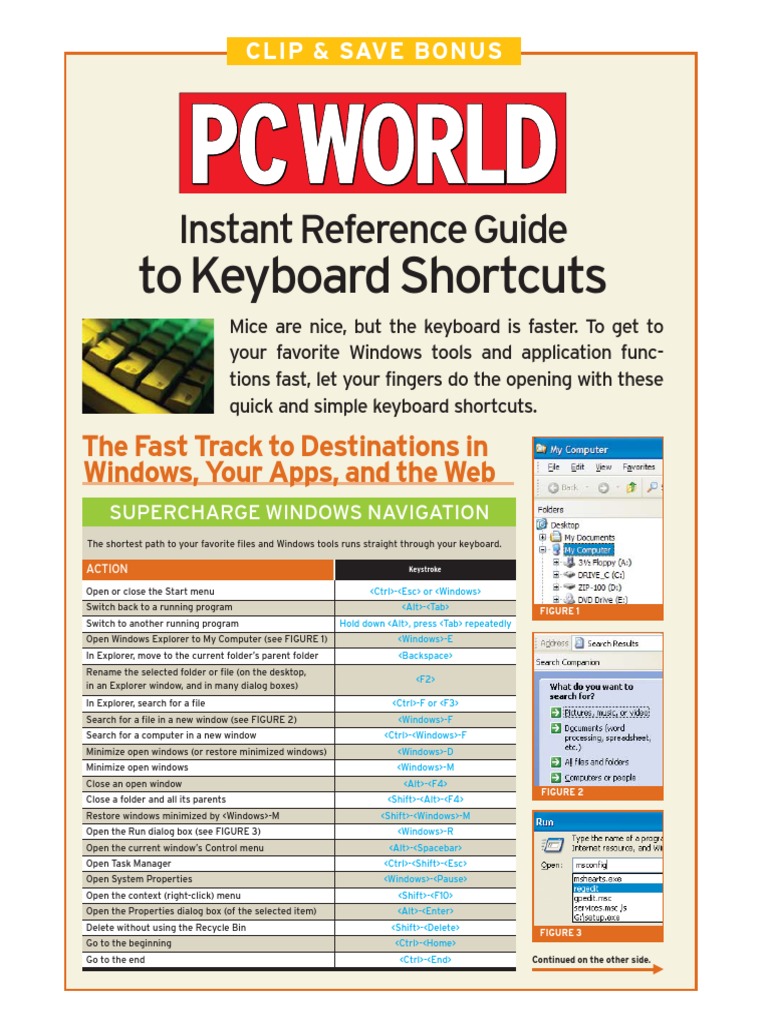 Essential Windows Keyboard Shortcuts | PDF | Computer Keyboard | Ibm Pc ...