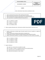 Ficha de Trabalho - Problema Do Livre Arbítrio