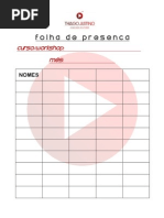 FOLHA DE PRESENÇA TJC