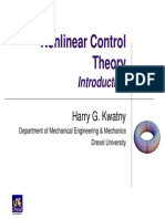 Nonlinear Control Theory: Harry G. Kwatny